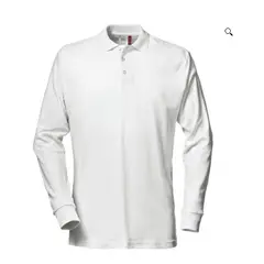GENERICO - POLO CUELLO CAMISERO MANGA LARGA BLANCO