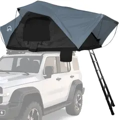TERRA FORCE - Carpa de Techo Ranco 2-3 Personas Base Negro - Cubierta Azul