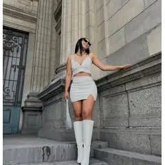 GENERICO - FALDA SHORT CUERINA PARA MUJER