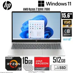 HP - Laptop 15-FC0012LA AMD Ryzen 7-7730U 16GB RAM 512GB SSD 15.6" FHD IPS
