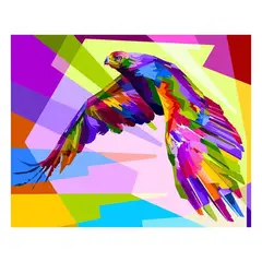 MAKA - DIAMOND PAINTING COLORFULL HAWK 40X50 CM