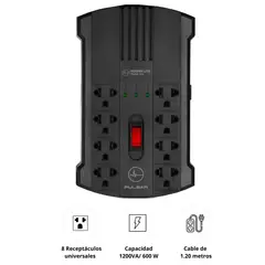 POWER LITE - Estabilizador Pulsar Avr Pli1200 1200va/600w 8 Tomas