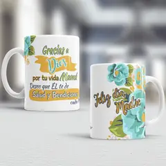 GENERICO - Taza de loza con diseño Día de la Madre 11oz