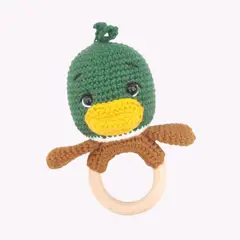 GENERICO - Sonaja 2 en 1 Patito Amigurumi