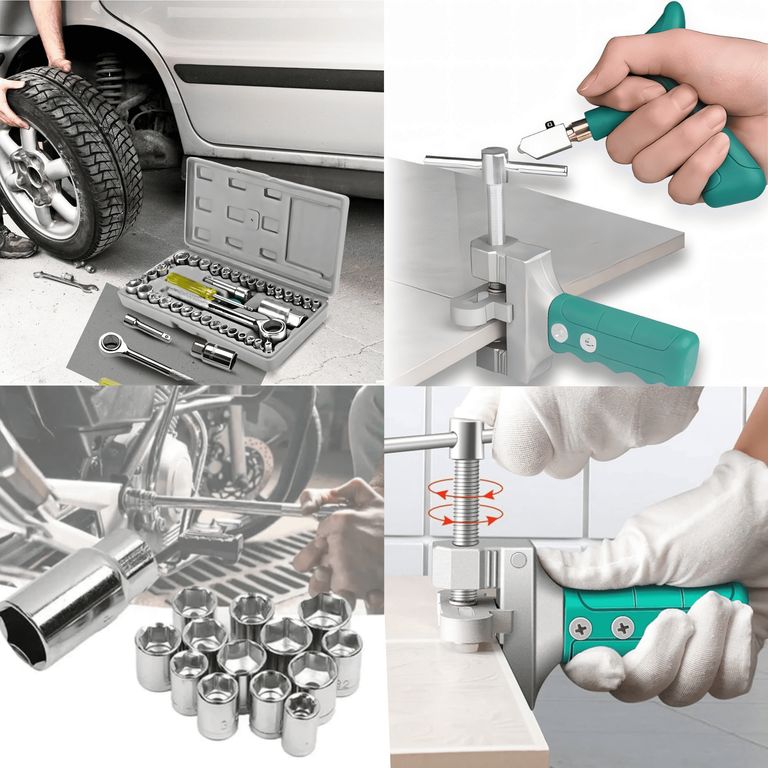 Cortador de Vidrio + Set de Dados 40 Pzs Multiuso