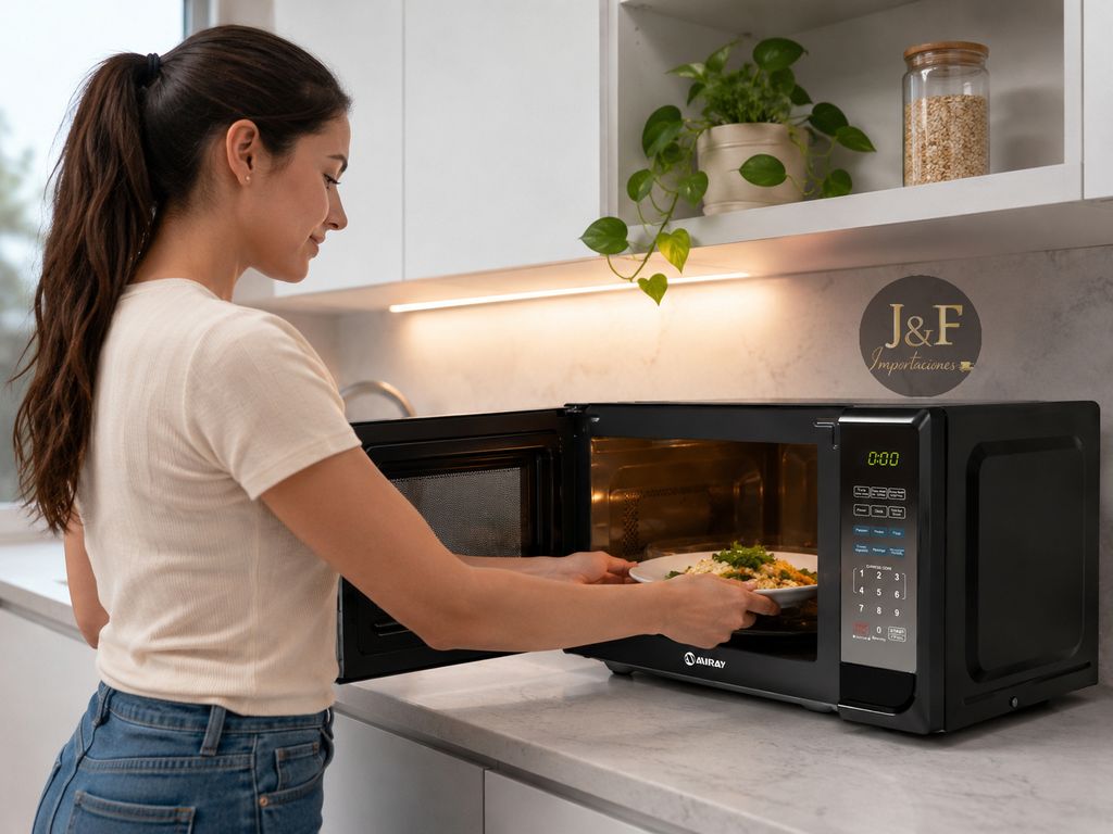 HORNO MICROONDAS HMM-20N DE 20 LITROS DIGITAL 700W 6 MENUS AUTOMATICOS