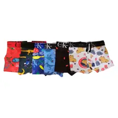 GENERICO - Boxer c/. estampados Dinos algodon - 6 unidades Niños