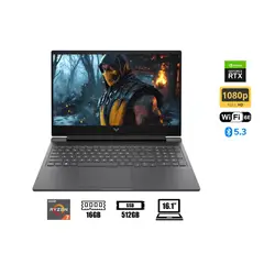 HP - Laptop Ryzen 7-8845hs Victus 16-s1023dx,16.1 Fhd 144hz, Ram 16gb, Ssd 512gb, Rtx 4070 8gb, Win11