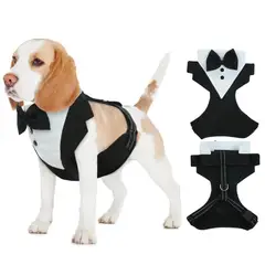 GENERICO - ARNÉS SMOKING PARA PERROS PARA BODAS Y EVENTOS - Talla XL