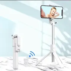 GENERICO - Palo Selfie Trípode 2 en 1 Con Control Remoto Bluetooth