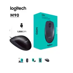 LOGITECH - MOUSE  M90-BLACK