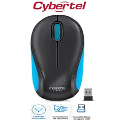 CYBERTEL - Mouse Optico Inalambrico CYBORG BLACK CYB M318 WIFI