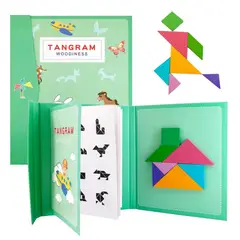 GENERICO - Rompecabezas 3D magnético TANGRAM para niños