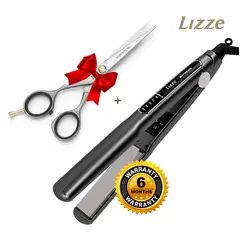 LIZZE - PLANCHA EXTREME 480F + TIJERA MICRODENTADA 6 PULGADAS