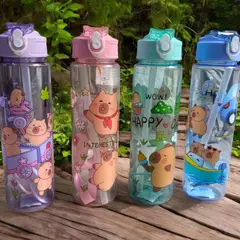 GENERICO - Tomatodo Kawai Capybara Con Cañita - Color Aleatorio