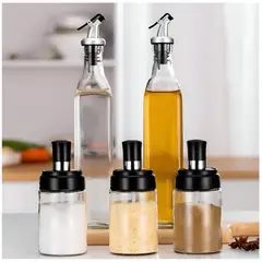 MINARI - Set De Cocina Dispensador De Aceite y Condimentero DAC20