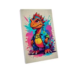 MAKA - PINTURA CON NUMEROS SPLASHED DINO 20X30CM