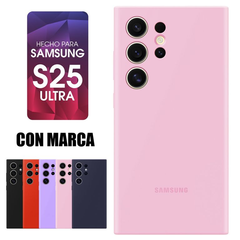 Silicone Case Para Samsumng S25 Ultra Con Marca