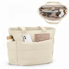 GENERICO - BOLSO PUFFER - TIPO TOTE BAG PARA DAMA PORTALAPTOP