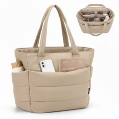 GENERICO - BOLSO PUFFER - TIPO TOTE BAG PARA DAMA PORTALAPTOP