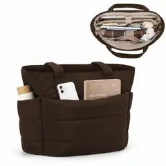 GENERICO - BOLSO PUFFER - TIPO TOTE BAG PARA DAMA PORTALAPTOP