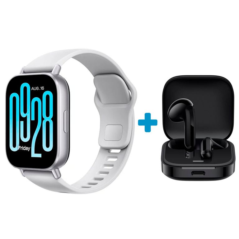 Smartwatch Redmi Watch 5 Active Gris + Audífonos Redmi Buds 6 Active