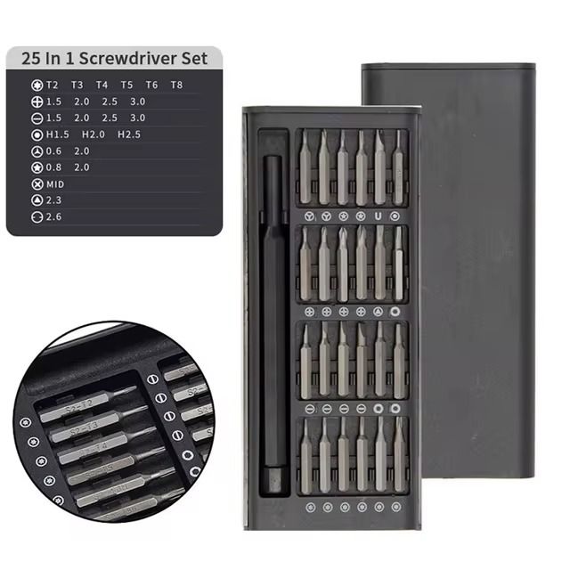 Kit Destornillador Magnetico Precision 25 en 1 Hogar iPhone
