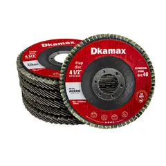 DKAMAX - 10 pzs disco flap 4 1 / 2 " grano P40