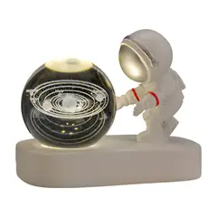 ELMEJORPRECIO - Lampara Modelo Astronauta Con Esfera 3D Diseño Sistema Solar