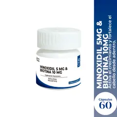 GENERICO - Minoxidil 5mg & Biotina 10mg 60capsulas Dermo Sumak