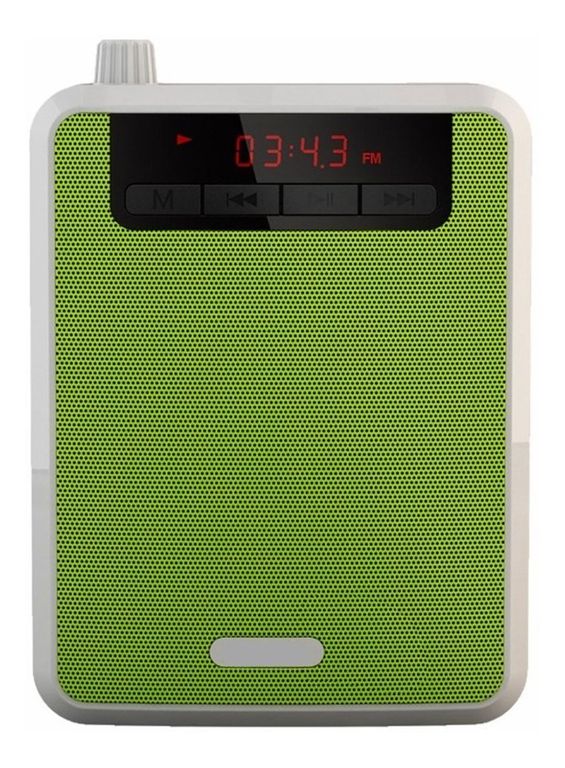 Parlante Altavoz vincha Microfono Bluetooh Clases colegios verde