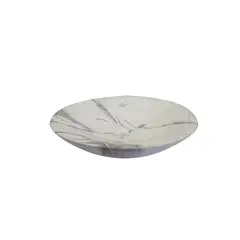 XM - LAVATORIO DE LOZA MARMOL BLANCO CON GRIS 574GP