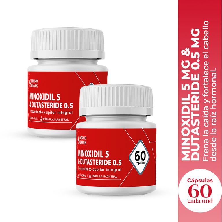 Minoxidil 5 mg & Dutasteride 05 mg x 60 caps Dermo Sumak 2 Uni