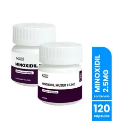 GENERICO - Minoxidil Mujer 2.5 mg - 60 caps Dermo Sumak 2 Und