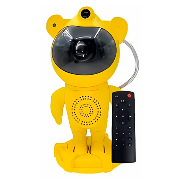Proyector de Luz Astronauta Ajustable 360° Amarillo