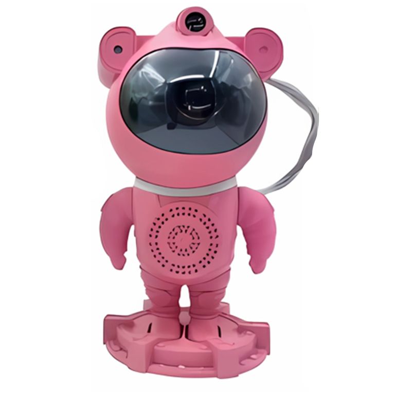 Proyector de Luz Astronauta Ajustable 360° Rosado