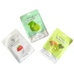 BIOAQUA - Máscarilla Facial Hidratante Pack x 3 Unidades -