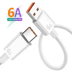 SMART - CABLE USB-C 6A 1METRO DE CARGA RAPIDA PREMIUM DE ALTA RESISTENCIA
