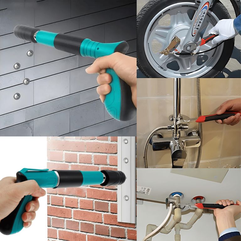 Combo Profesional: Pistola Fulminante + 2 Llaves Francesas