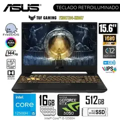 ASUS - Laptop Tuf Gaming FX507ZC4-HN087 15.6" FHD Intel Corei5-12500H 16GB RAM 512GB SSD FreeDos