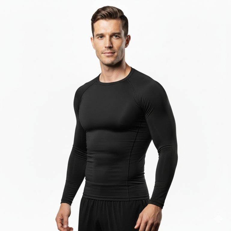 Polo Deportivo de Compresion Secado Rápido Licra