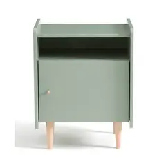 TU MESITA - Velador Clásico Alison color Verde Agave 1 puerta