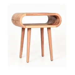 TU MESITA - Velador Vintage Rusian color Natural en Madera
