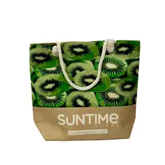SUNTIME - BOLSA ORGANIZADORA UNISEX IDEAL PARA VACACIONES, PICNIC, KIWI, FRUTA, BOLSA DE HOMBRO, BOLSA DE VIAJ