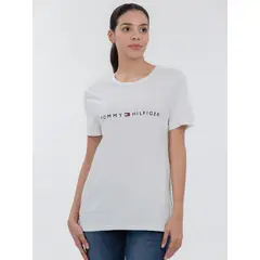 TOMMY HILFIGER - CAMISETA W CREW CORPORATE LOGO TEE TH