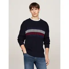 TOMMY HILFIGER - SWEATER GLOBAL STRIPE CHUNKY RIB C NK