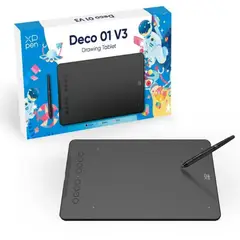 XP PEN - XPPen Deco 01 V3 Tableta Gráfica 16384 Niveles Android - Negro