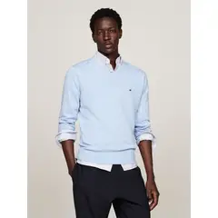 TOMMY HILFIGER - SWEATER ESSENTIAL COTTON V NECK TH