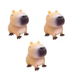 XCLUSIVE - Juguete Antiestrés Squishy Capibara Para Niños Set x 3