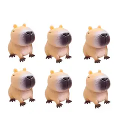 XCLUSIVE - Juguete Antiestrés Squishy Capibara Para Niños Set x 6